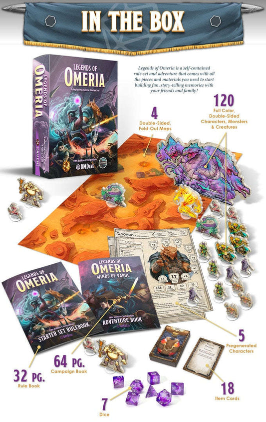 Legends of Omeria Starter Set - D&D 5th Edition Compatible CLOUDANIMESTUDIO