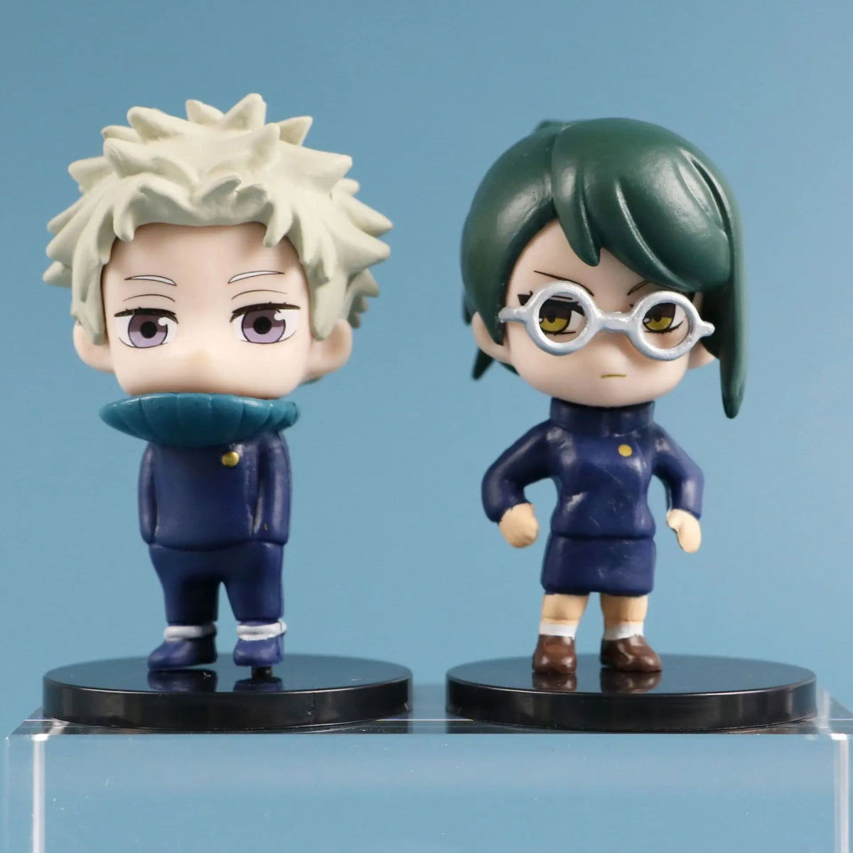 6 Pcs Set Jujutsu Kaisen Gojo Satoru Geto Suguru Zenin Maki Inumaki Toge Panda Yuta Okkotsu Figures, Kawaii Chibi Mini Anime Figurines PVC JJK Model Statue Toys 6-8 cm - CloudAnimeStudio