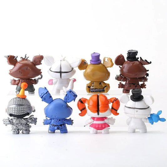 8 PCs Set Freddy Figures, Five Nights At Freddy's FNAF Horror Gaming Figurines - CloudAnimeStudio