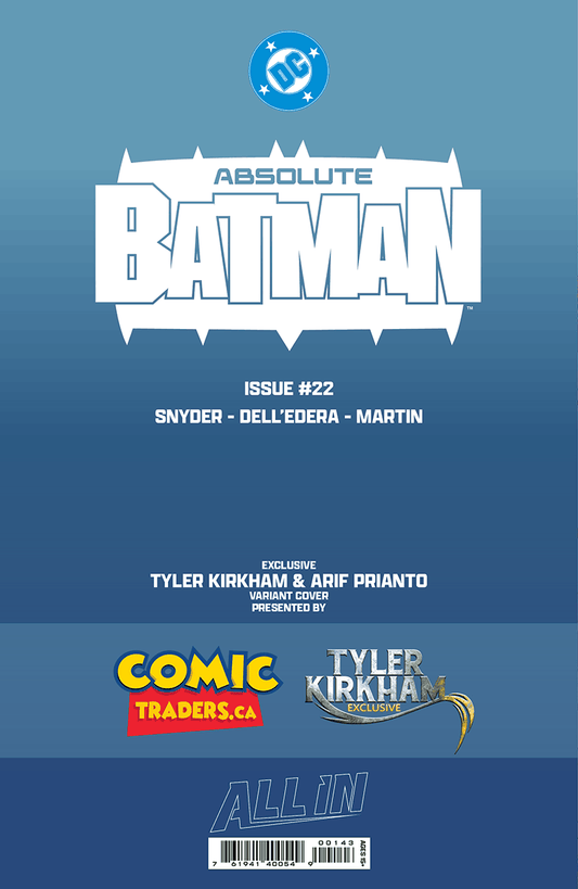 ABSOLUTE BATMAN #22 TYLER KIRKHAM EXCLUSIVE JOKER BATTLE DAMAGED (07/08/2026) CLOUDANIMESTUDIO