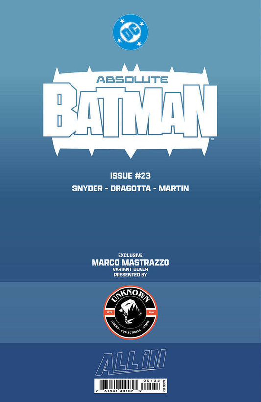 ABSOLUTE BATMAN #23 MARCO MASTRAZZO EXCLUSIVE VIRGIN VAR (08/12/2026) CLOUDANIMESTUDIO