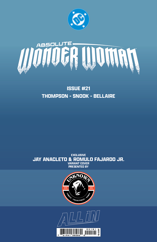 ABSOLUTE WONDER WOMAN #21 JAY ANACLETO EXCLUSIVE VAR (06/24/2026)