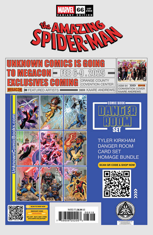 Amazing Spider-Man #66 Unknown Comics Gabriele Dell’Otto Exclusive Var (01/22/2025) CLOUDANIMESTUDIO