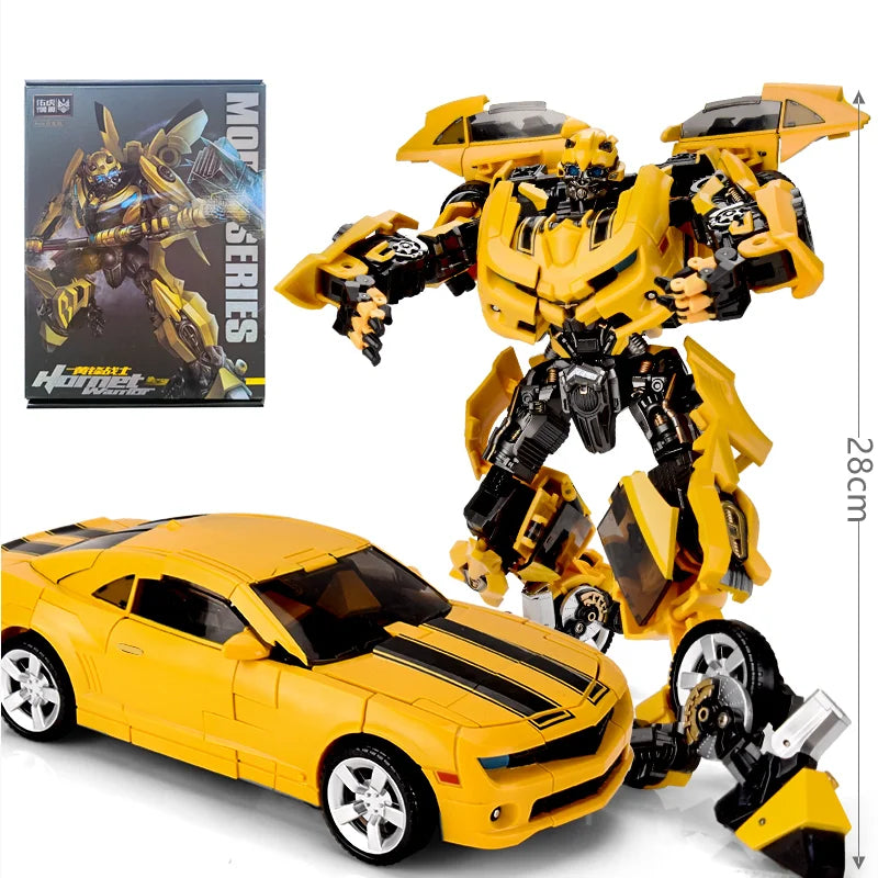 Optimus Prime and Bumblebee Autobots Anime Figures, Transformation Robot Toys 30 CM