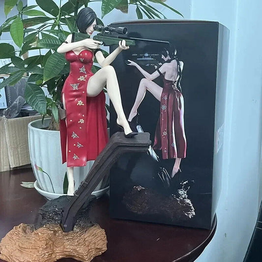Ada Wong Figure, Sexy Resident Evil Biohazard Figurine, Anime Gaming Gifts 13 in - CloudAnimeStudio