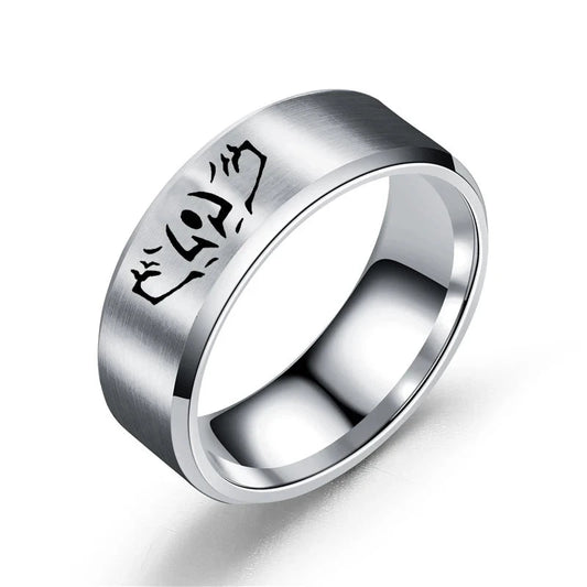 Anime Jujutsu Kaisen Ryomen Sukuna Itadori Yuji Ring Cosplay Stainless Steel Ring Jewelry Accessories - CLOUDANIMESTUDIO