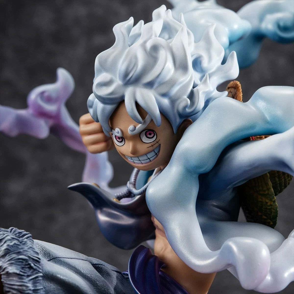 Anime One Piece Figure, Gear 5 Monkey D. Luffy Action Figurine, Sun God Nika Luffy Statue Toy Gifts 23 cm, 9 in - CloudAnimeStudio