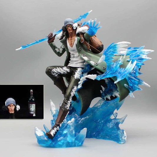 Aokiji Kuzan Anime LED Figurine, One Piece Action Figures Statue Model Collection 30 cm - CloudAnimeStudio