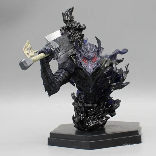 Armor Guts Figure, Berserk Black Swordsman PVC Anime Figurine, 6in Statues Toys - CloudAnimeStudio