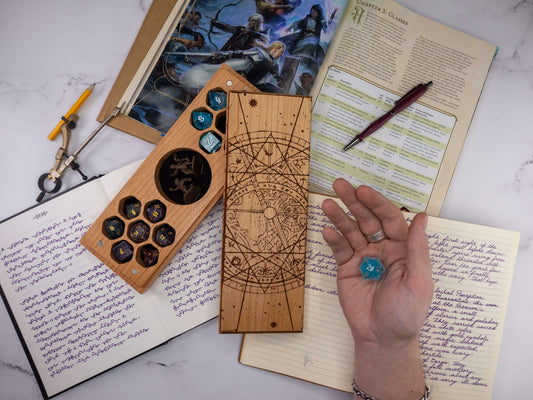 Astrolabe | Engraved Dual Hex Dice Vault CLOUDANIMESTUDIO