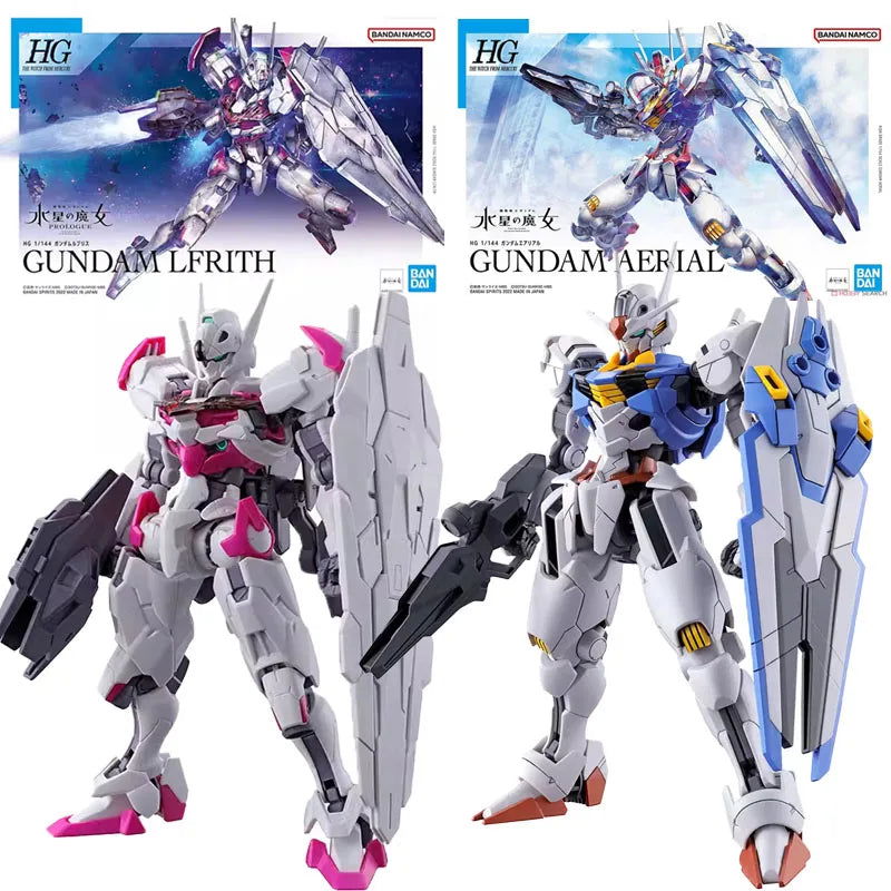 Bandai Anime GUNDAM AERIAL & LFRITH HG 1/144 Genuine Assembly Model Toy Kit, Action Figure Collectible - CloudAnimeStudio