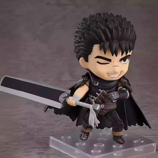 Berserk Guts Anime Figure, Kawaii Chibi Action Figurines Cute Toys for Collections 10 cm - CloudAnimeStudio