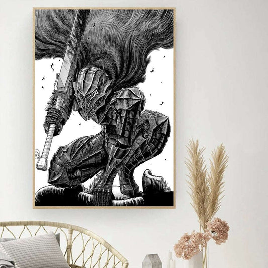 Berserk Posters, Anime Poster DIY Vintage Movie Poster Wall Art - CloudAnimeStudio
