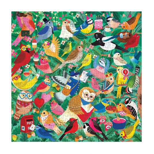 Birding Around 500 Piece Jigsaw Puzzle Mudpuppy CLOUDANIMESTUDIO