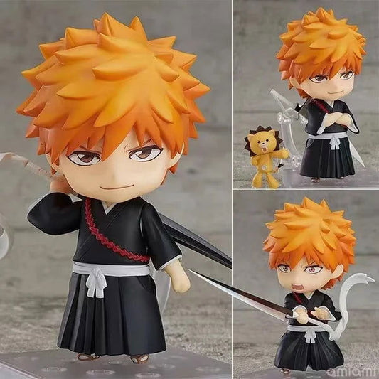 Bleach Kawaii Cute Mini Anime Figurines, Hitsugaya Toushirou, Ichigo Kurosaki, Chibi Figures 10cm - CloudAnimeStudio