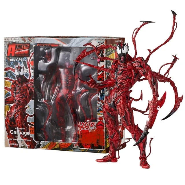 Carnage Figure, Spider Man Marvel Movable Joints Figurine, Toys Gifts 7 in - CloudAnimeStudio