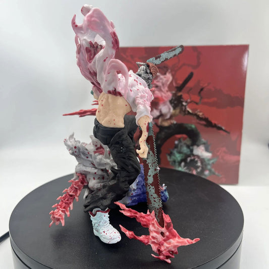 Chainsaw Man Denji Vs. The Bat Devil Anime Figurine, Chainsaw Man Figurines 16 cm - CloudAnimeStudio