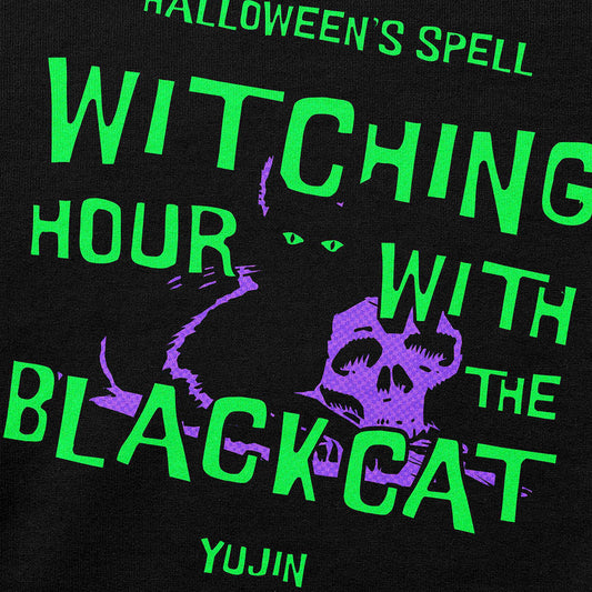 Black Cat Spell Sweatshirt CLOUDANIMESTUDIO