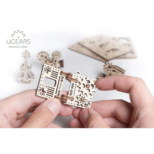 Creation Fidgets Set of 4 3D Wood Model Kit UGEARS