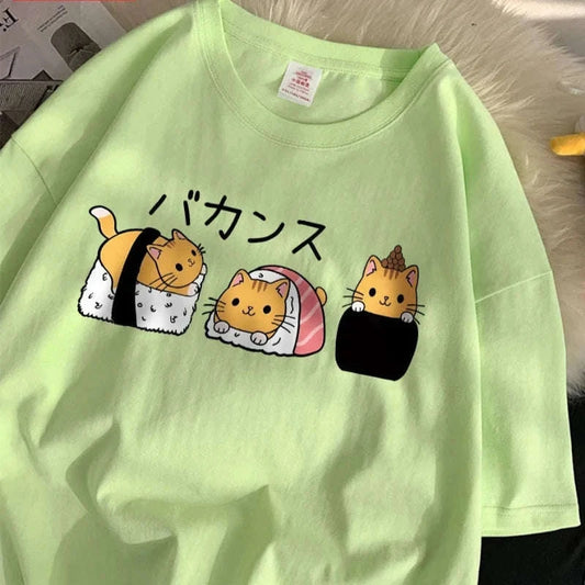 Sushi Cats T-Shirt CLOUDANIMESTUDIO