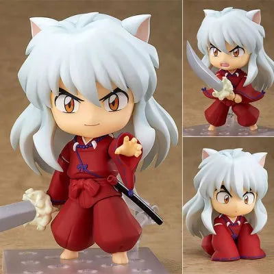 Cute Inuyasha and Sesshoumaru Anime FIgurines, Kawaii Chibi Action Figures PVC Cute Toys 10 cm - CloudAnimeStudio