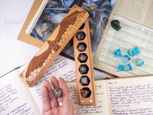 Dragon's Hoard | Engraved Council of 7 Dice Vault CLOUDANIMESTUDIO