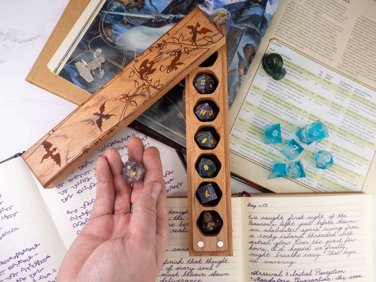 Dragon Tree | Engraved Council of 7 Dice Vault CLOUDANIMESTUDIO