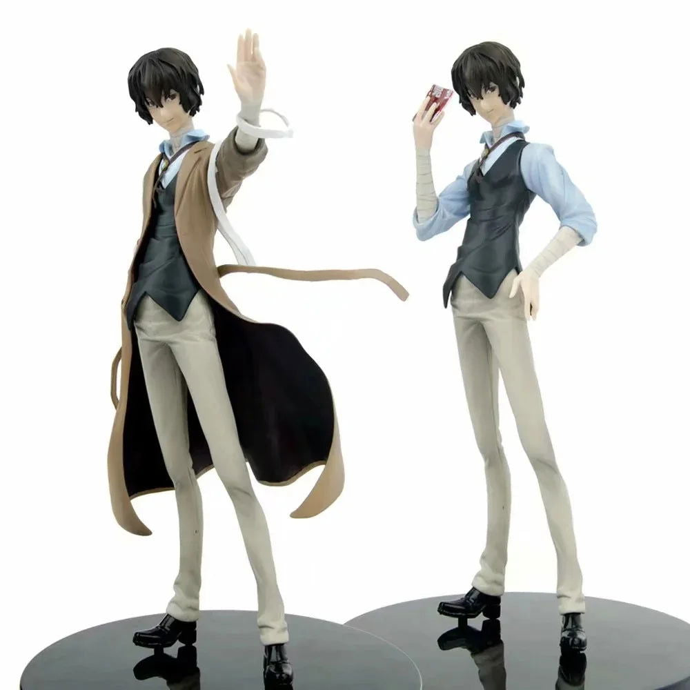 Dazai Osamu Anime Figurine, Bungo Stray Dogs Anime Figures PVC Action Toy Statue 26 cm - CloudAnimeStudio