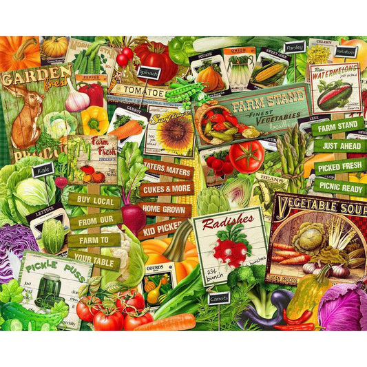 Eat Your Veggies 1000 Piece Jigsaw Puzzle Springbok CLOUDANIMESTUDIO