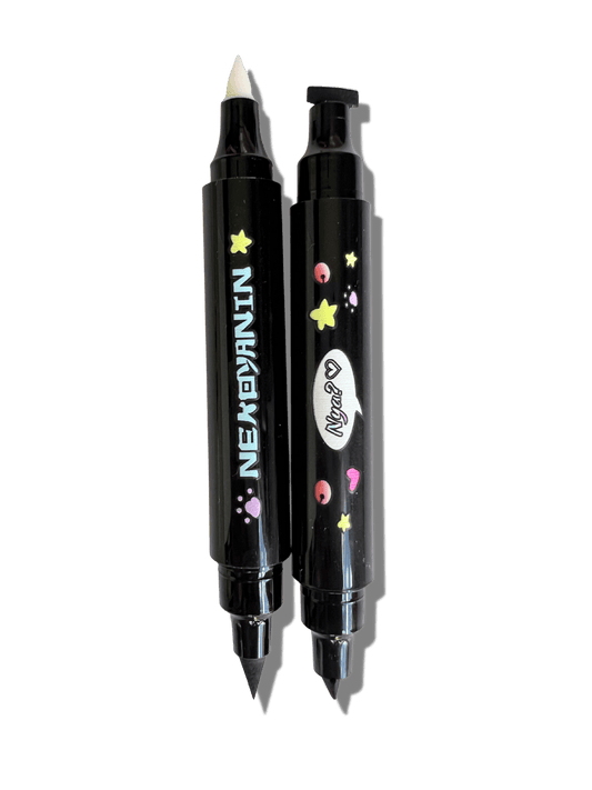 Cat Girl Winged Eyeliner Stamp And Eraser, 4 In 1 Kit For Symmetrical Wings CLOUDANIMESTUDIO