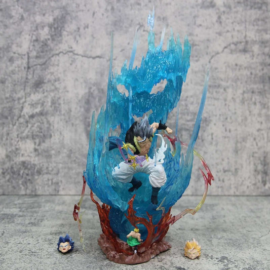 Gogeta Super Saiyan Blue LED Anime Figurine, Dragon Ball Super Action Figures Collection Toy Gift 28 cm - CloudAnimeStudio