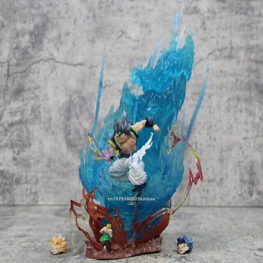Gogeta Vs Broly Figure, Dragon Ball Super Saiyan Blue Anime Figurine 11 in - CloudAnimeStudio