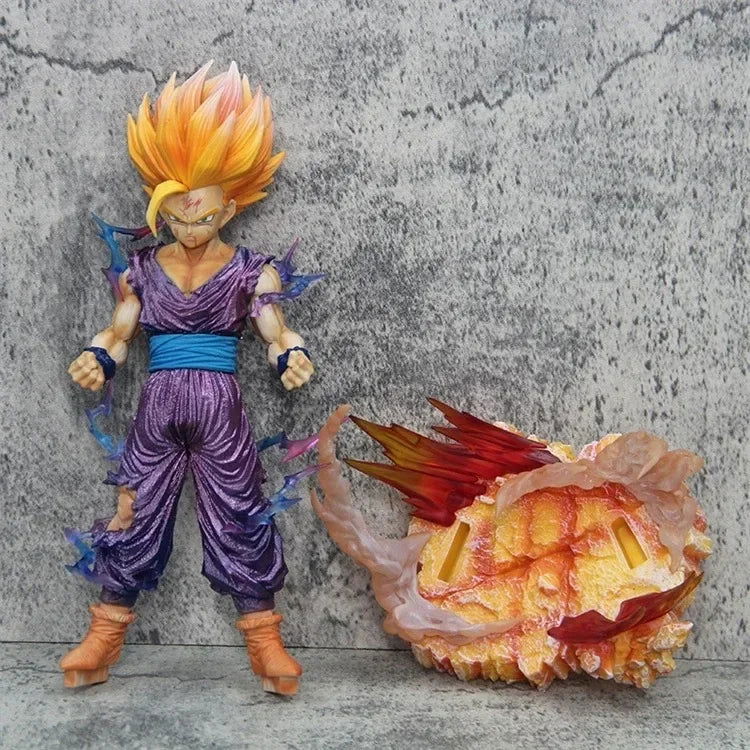 Gohan Super Saiyan 2 Anime Figure, Dragon Ball Z Figurines Cell Saga 28 cm - CloudAnimeStudio