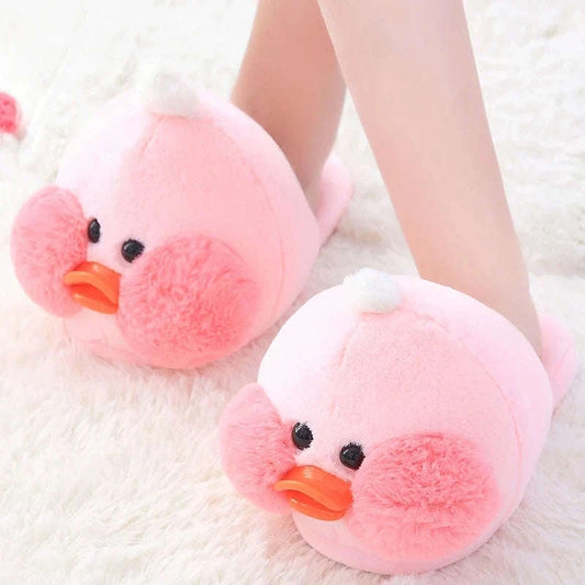 Kawaii Plush Ducky Slippers CLOUDANIMESTUDIO