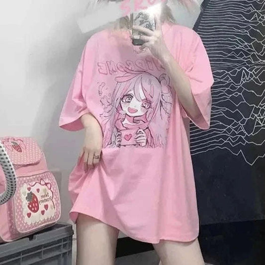 Kawaii Girl Love Confession T-Shirt CLOUDANIMESTUDIO