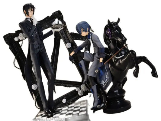 Ciel Phantomhive and Sebastian Michaelis Anime Figure, Black Butler Action Figurines