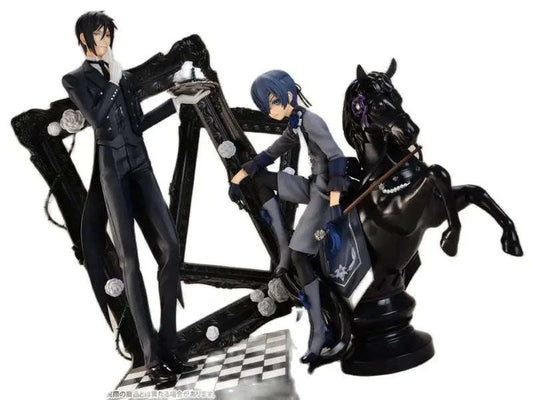 Ciel Phantomhive and Sebastian Michaelis Anime Figure, Black Butler Action Figurines CLOUDANIMESTUDIO