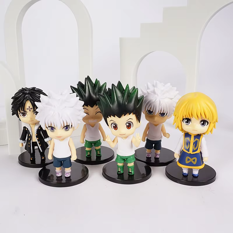 Hunter x Hunter 6 pcs Figurines, Gon Killua Kurapika Chrollo Anime Figures 4 in - CloudAnimeStudio