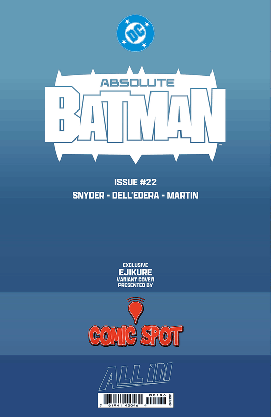 ABSOLUTE BATMAN #22 EJIKURE EXCLUSIVE VIRGIN VAR (07/08/2026) CLOUDANIMESTUDIO
