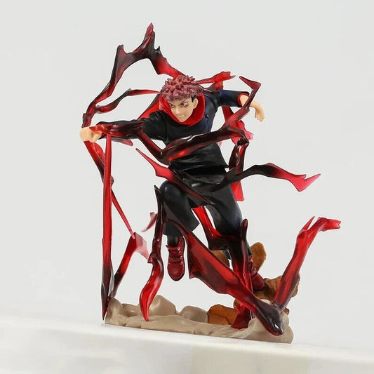 Itadori Yuji Anime Figurine, Jujutsu Kaisen PVC Figure JJK Statue Collectible Gifts for Friends and Family 19cm/7.5in - CloudAnimeStudio