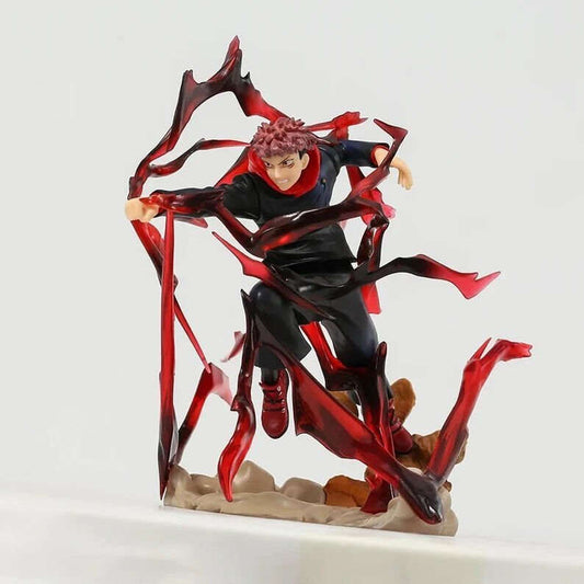 Itadori Yuji Anime Figurine, Jujutsu Kaisen PVC Figure JJK Statue Collectible Gifts for Friends and Family 19cm/7.5in - CloudAnimeStudio