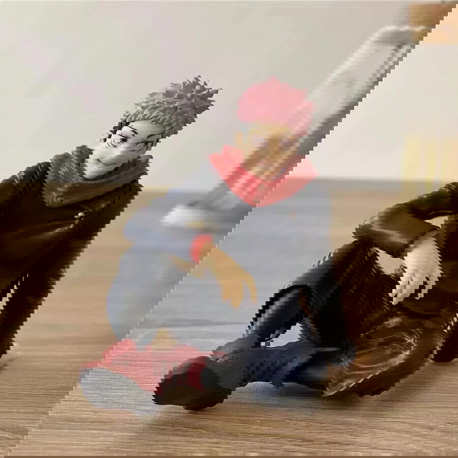Itadori Yuji Sitting Figurines, Jujutsu Kaisen Anime Collectible Figures 3 in - CloudAnimeStudio