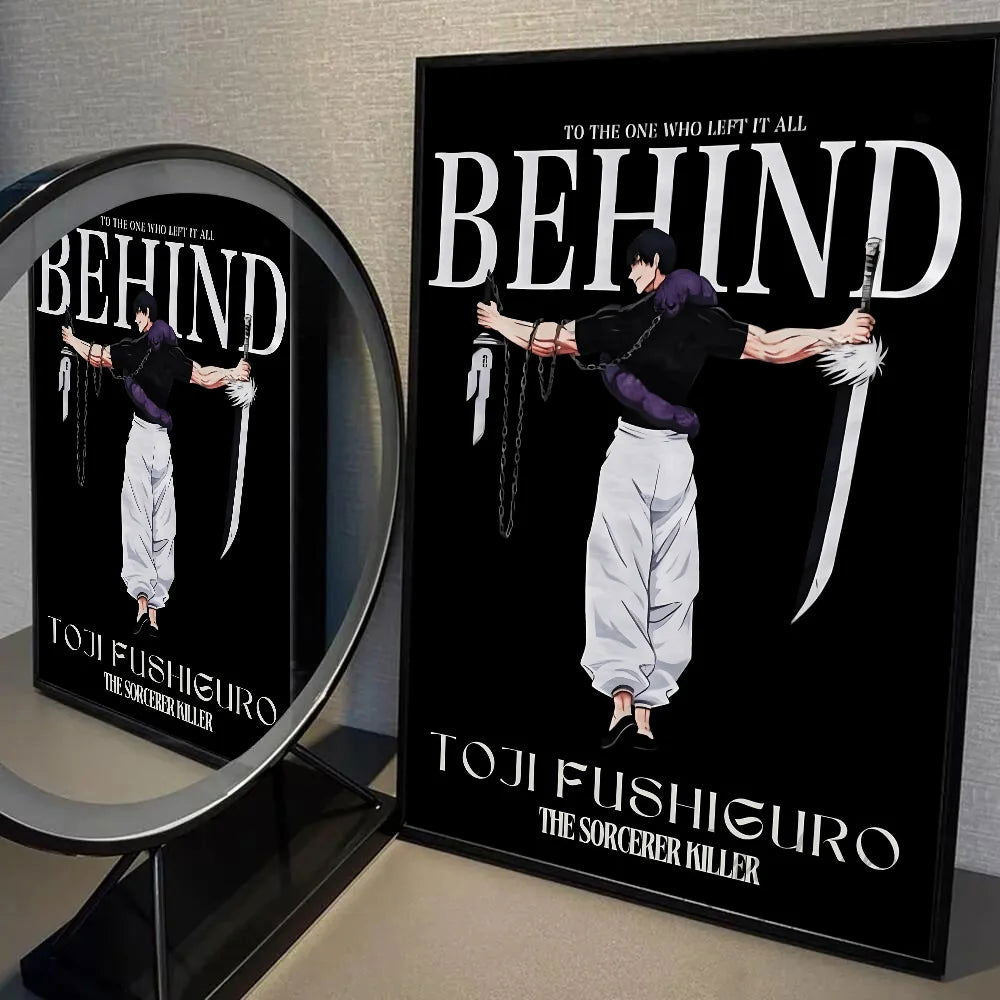 Jujutsu Kaisen Fushiguro Toji Poster, JJK Anime Posters Wall Art Decor Game Room - CloudAnimeStudio
