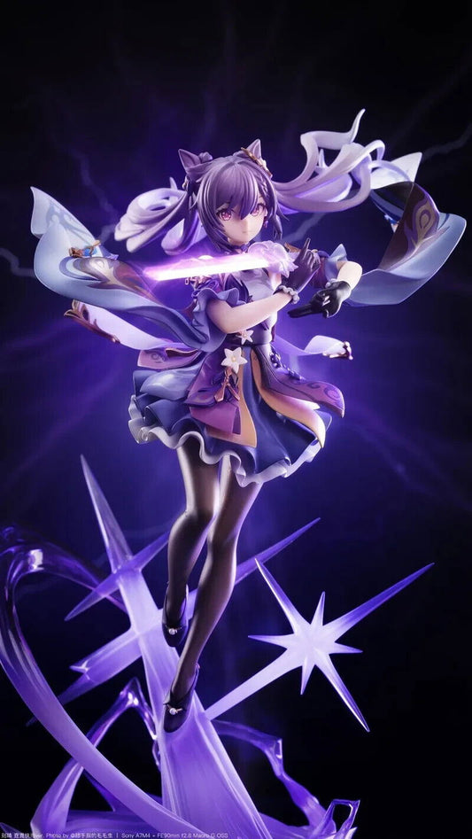 Keqing Figure, Sexy Kawaii Cute Genshin Impact Figurine, Anime Gifts 10 in - CloudAnimeStudio