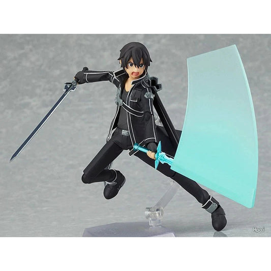 Kirigaya Kazuto Action Figure, Kirito Anime Figurines Sword Art Online, Detachable and Movable Joints Model PVC 15 CM - CloudAnimeStudio