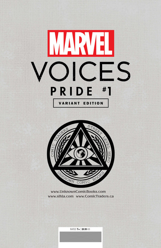 Marvels Voices Pride #1 Unknown Comics Tyler Kirkham Exclusive Var (06/23/2021) CLOUDANIMESTUDIO