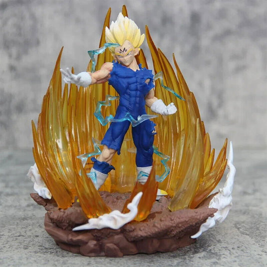Majin Vegeta LED Figure, Dragon Ball Z Super Saiyan Figurine, Anime Gifts 6 in - CloudAnimeStudio