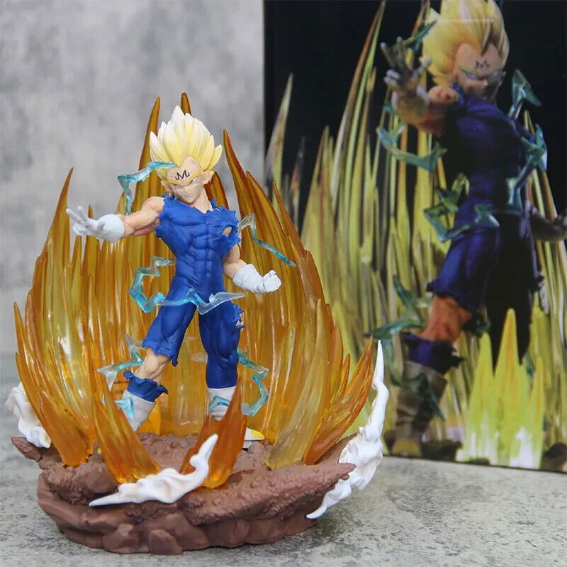 Majin Vegeta LED Figure, Dragon Ball Z Super Saiyan Figurine, Anime Gifts 6 in - CloudAnimeStudio