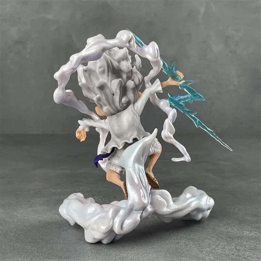 Monkey D. Luffy One Piece Chibi Figurines, Gear 5 Nika Sun God Kawaii Anime Figure - CloudAnimeStudio