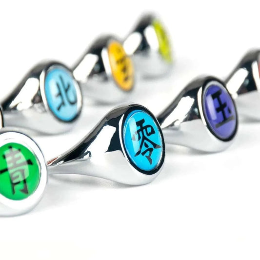 Naruto Shippuden Adjustable Akatsuki Ring Metal Cosplay Accessories Costumes - CLOUDANIMESTUDIO